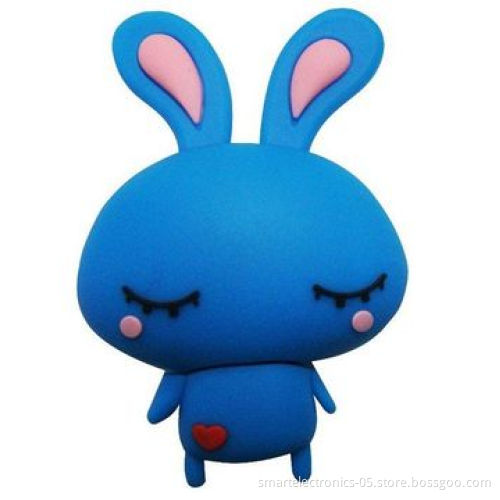 Cartoon USB Flash Drive/Free Customized Package/Printing, 3-year Warranty, 64MB-128GB, Grade A
